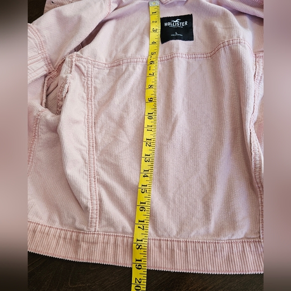 Pink corduroy cropped jacket L - Picture 7 of 7